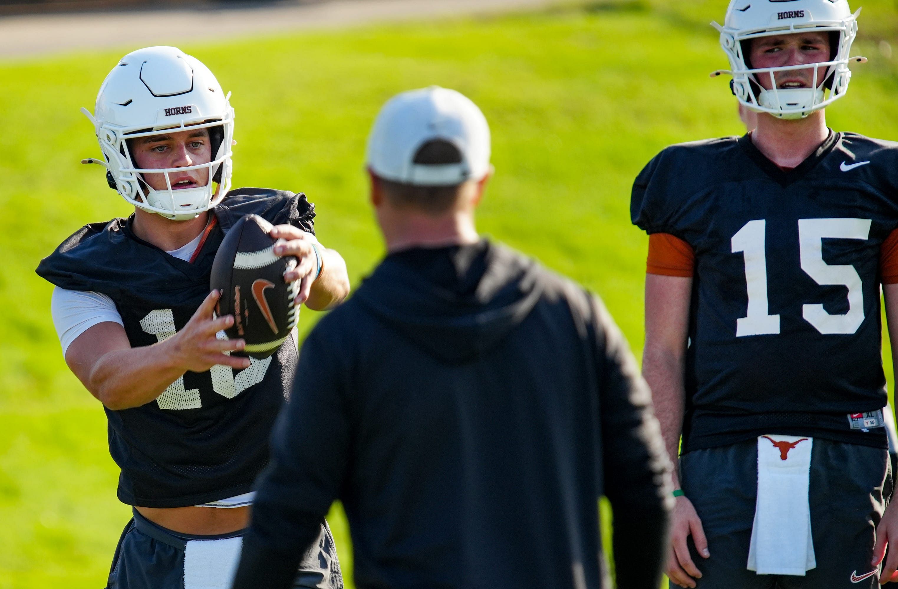 Arch Manning in training. (Credits: IMAGN)